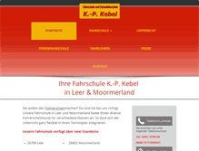 Tablet Screenshot of fahrschule-kebel.de